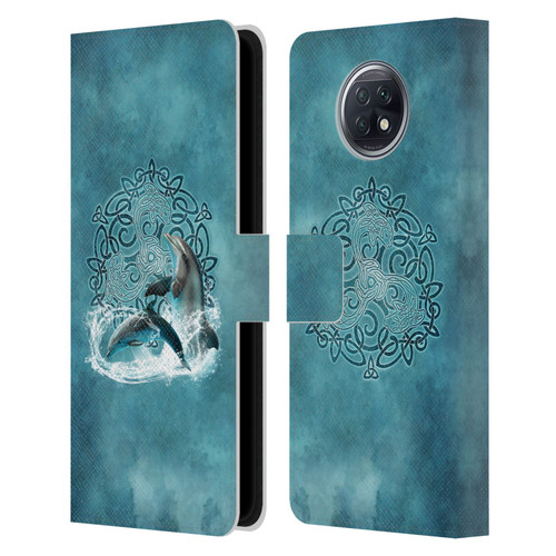 Brigid Ashwood Celtic Wisdom Dolphin Leather Book Wallet Case Cover For Xiaomi Redmi Note 9T 5G