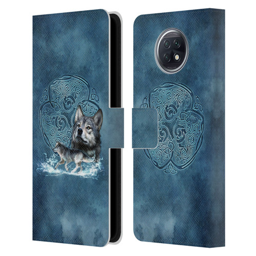 Brigid Ashwood Celtic Wisdom Wolf Leather Book Wallet Case Cover For Xiaomi Redmi Note 9T 5G