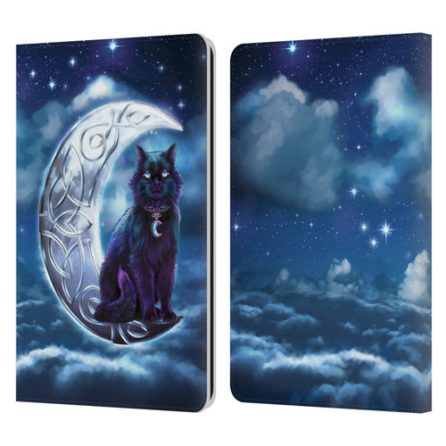 Brigid Ashwood Celtic Wisdom 2 Black Cat Leather Book Wallet Case Cover For Amazon Kindle Paperwhite 1 / 2 / 3