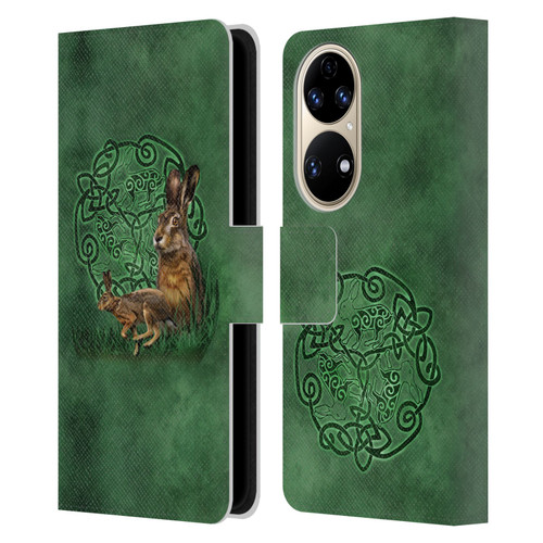 Brigid Ashwood Celtic Wisdom 2 Hare Leather Book Wallet Case Cover For Huawei P50