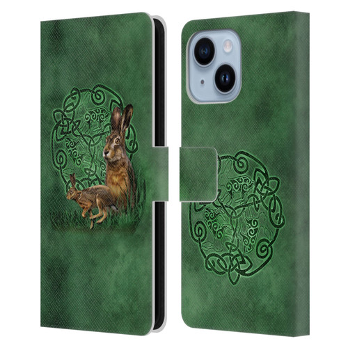 Brigid Ashwood Celtic Wisdom 2 Hare Leather Book Wallet Case Cover For Apple iPhone 14 Plus