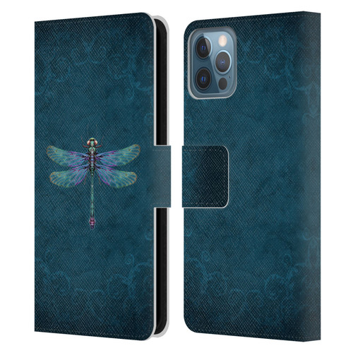 Brigid Ashwood Winged Things Dragonfly Leather Book Wallet Case Cover For Apple iPhone 12 / iPhone 12 Pro
