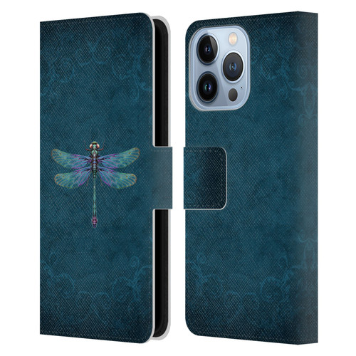 Brigid Ashwood Winged Things Dragonfly Leather Book Wallet Case Cover For Apple iPhone 13 Pro