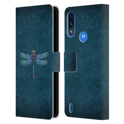 Brigid Ashwood Winged Things Dragonfly Leather Book Wallet Case Cover For Motorola Moto E7 Power / Moto E7i Power