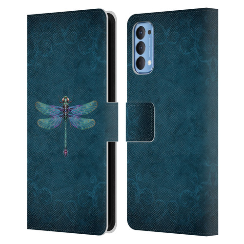 Brigid Ashwood Winged Things Dragonfly Leather Book Wallet Case Cover For OPPO Reno 4 5G
