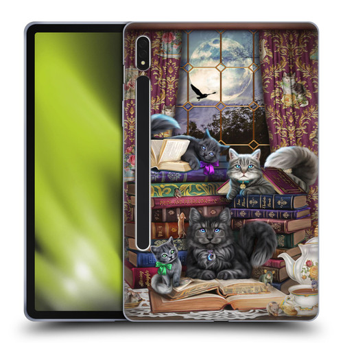 Brigid Ashwood Cats Storytime Cats And Books Soft Gel Case for Samsung Galaxy Tab S8
