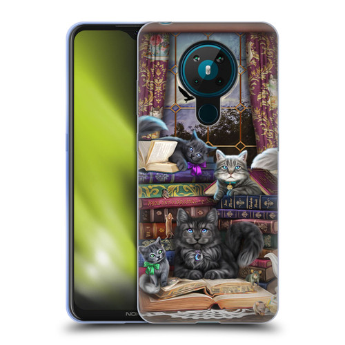 Brigid Ashwood Cats Storytime Cats And Books Soft Gel Case for Nokia 5.3
