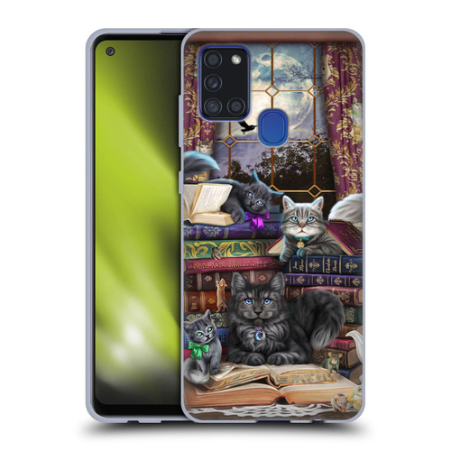 Brigid Ashwood Cats Storytime Cats And Books Soft Gel Case for Samsung Galaxy A21s (2020)