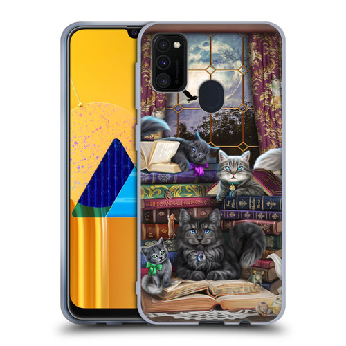 Brigid Ashwood Cats Storytime Cats And Books Soft Gel Case for Samsung Galaxy M30s (2019)/M21 (2020)