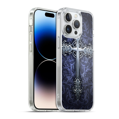 Brigid Ashwood Crosses Gothic Soft Gel Case for Apple iPhone 14 Pro Max & MagSafe