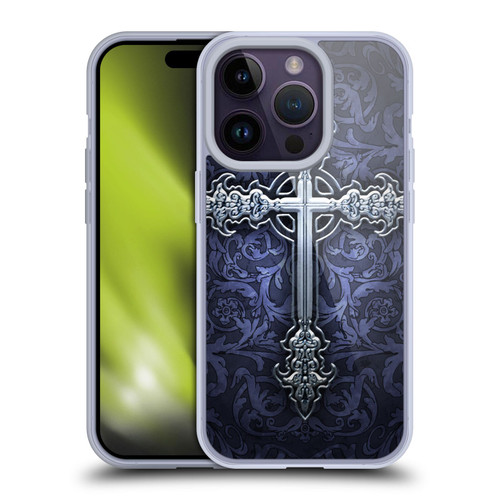 Brigid Ashwood Crosses Gothic Soft Gel Case for Apple iPhone 14 Pro