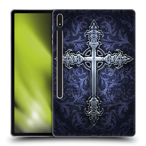 Brigid Ashwood Crosses Gothic Soft Gel Case for Samsung Galaxy Tab S8 Plus