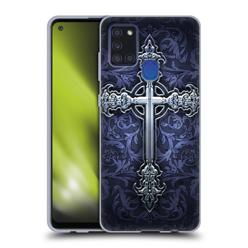 Brigid Ashwood Crosses Gothic Soft Gel Case for Samsung Galaxy A21s (2020)