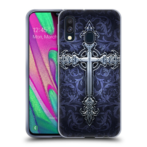 Brigid Ashwood Crosses Gothic Soft Gel Case for Samsung Galaxy A40 (2019)