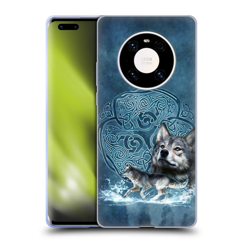 Brigid Ashwood Celtic Wisdom Wolf Soft Gel Case for Huawei Mate 40 Pro 5G