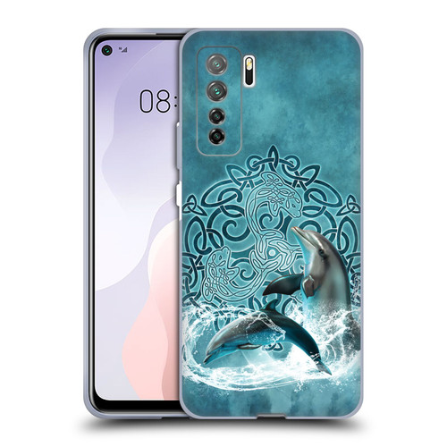 Brigid Ashwood Celtic Wisdom Dolphin Soft Gel Case for Huawei Nova 7 SE/P40 Lite 5G