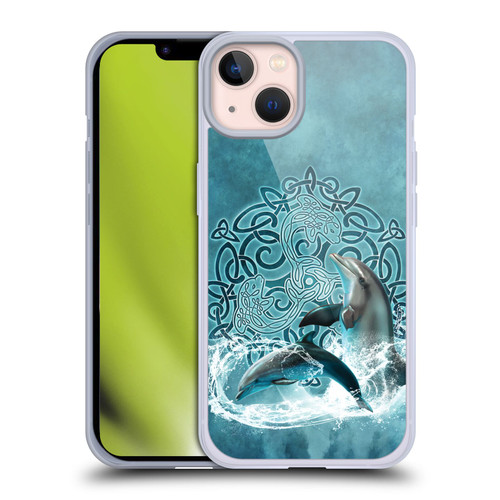 Brigid Ashwood Celtic Wisdom Dolphin Soft Gel Case for Apple iPhone 13