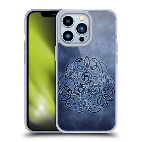 Brigid Ashwood Celtic Wisdom Knot Raven Soft Gel Case for Apple iPhone 13 Pro