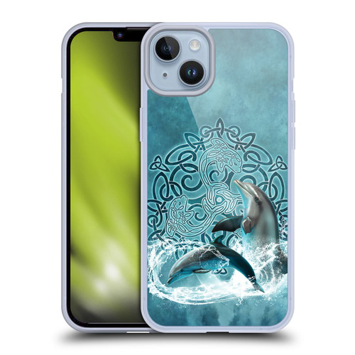 Brigid Ashwood Celtic Wisdom Dolphin Soft Gel Case for Apple iPhone 14 Plus