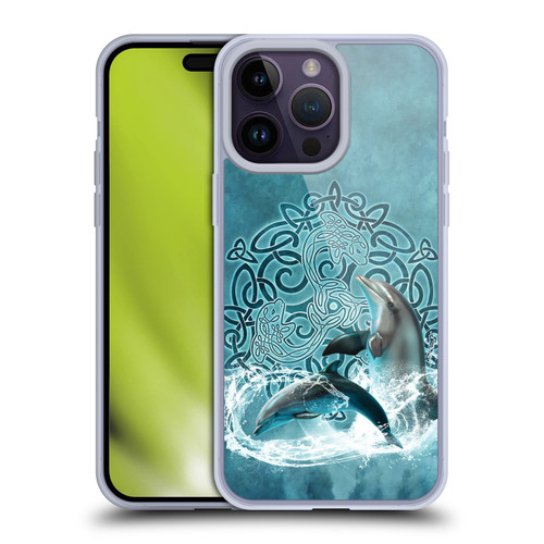Brigid Ashwood Celtic Wisdom Dolphin Soft Gel Case for Apple iPhone 14 Pro Max