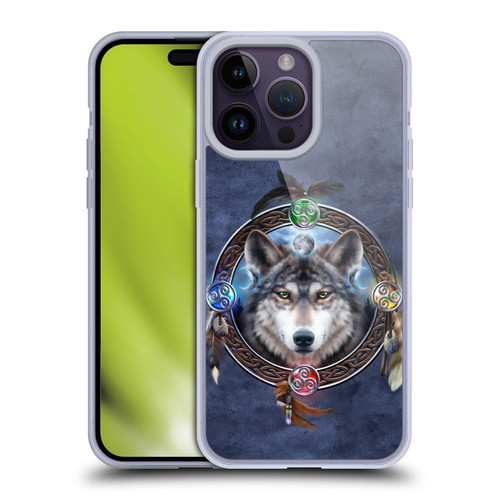 Brigid Ashwood Celtic Wisdom Wolf Guide Soft Gel Case for Apple iPhone 14 Pro Max