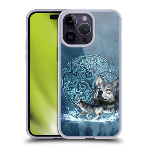 Brigid Ashwood Celtic Wisdom Wolf Soft Gel Case for Apple iPhone 14 Pro Max