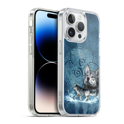 Brigid Ashwood Celtic Wisdom Wolf Soft Gel Case for Apple iPhone 14 Pro