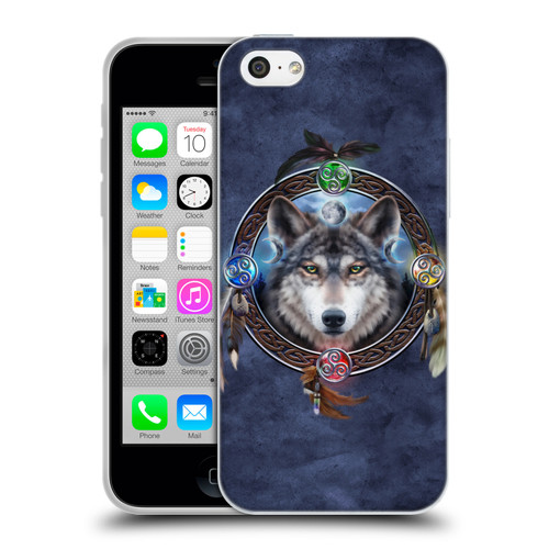 Brigid Ashwood Celtic Wisdom Wolf Guide Soft Gel Case for Apple iPhone 5c