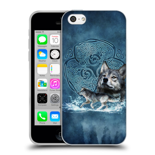 Brigid Ashwood Celtic Wisdom Wolf Soft Gel Case for Apple iPhone 5c