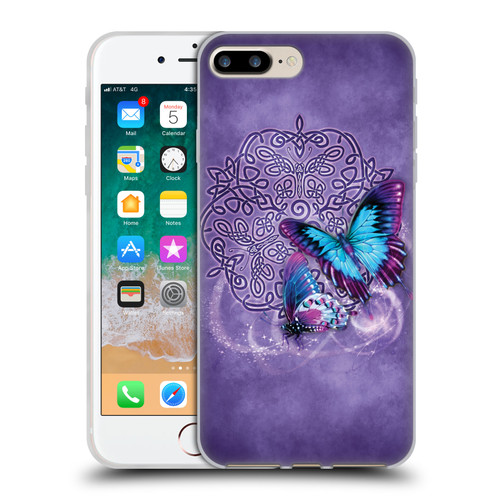 Brigid Ashwood Celtic Wisdom Butterfly Soft Gel Case for Apple iPhone 7 Plus / iPhone 8 Plus
