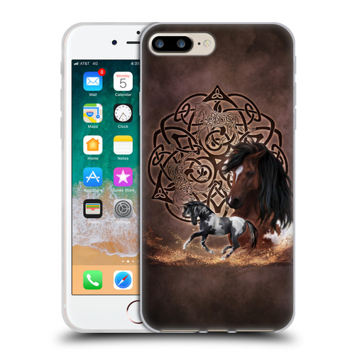 Brigid Ashwood Celtic Wisdom Horse Soft Gel Case for Apple iPhone 7 Plus / iPhone 8 Plus