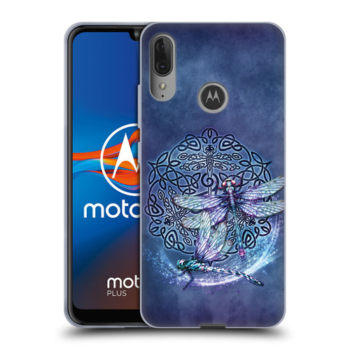Brigid Ashwood Celtic Wisdom Dragonfly Soft Gel Case for Motorola Moto E6 Plus