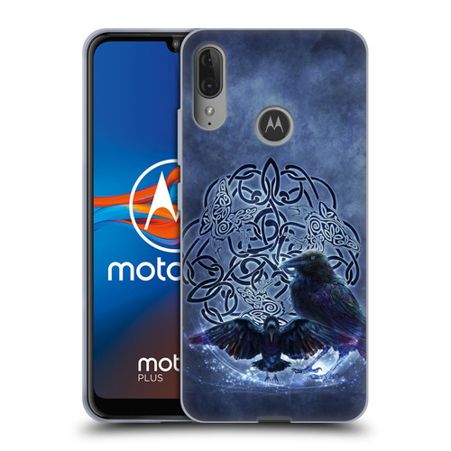 Brigid Ashwood Celtic Wisdom Raven Soft Gel Case for Motorola Moto E6 Plus