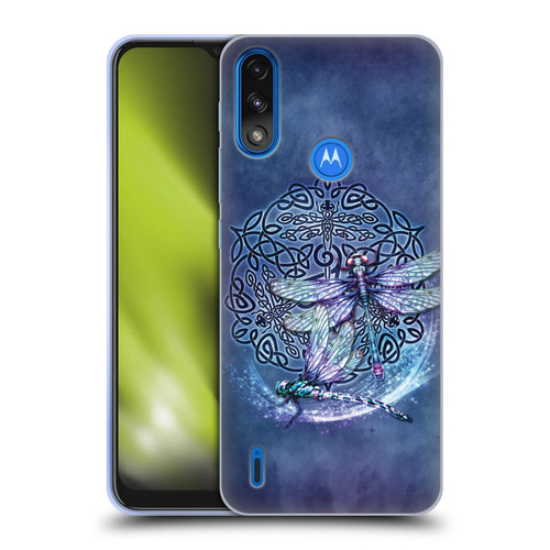 Brigid Ashwood Celtic Wisdom Dragonfly Soft Gel Case for Motorola Moto E7 Power / Moto E7i Power