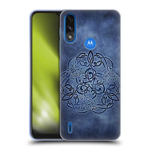 Brigid Ashwood Celtic Wisdom Knot Raven Soft Gel Case for Motorola Moto E7 Power / Moto E7i Power