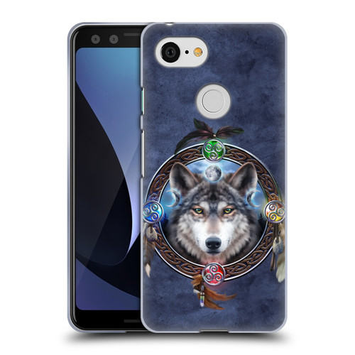 Brigid Ashwood Celtic Wisdom Wolf Guide Soft Gel Case for Google Pixel 3