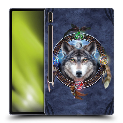 Brigid Ashwood Celtic Wisdom Wolf Guide Soft Gel Case for Samsung Galaxy Tab S8 Plus