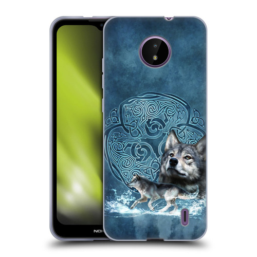 Brigid Ashwood Celtic Wisdom Wolf Soft Gel Case for Nokia C10 / C20