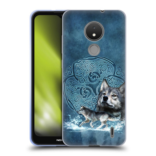Brigid Ashwood Celtic Wisdom Wolf Soft Gel Case for Nokia C21