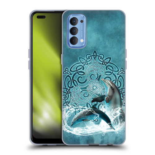 Brigid Ashwood Celtic Wisdom Dolphin Soft Gel Case for OPPO Reno 4 5G