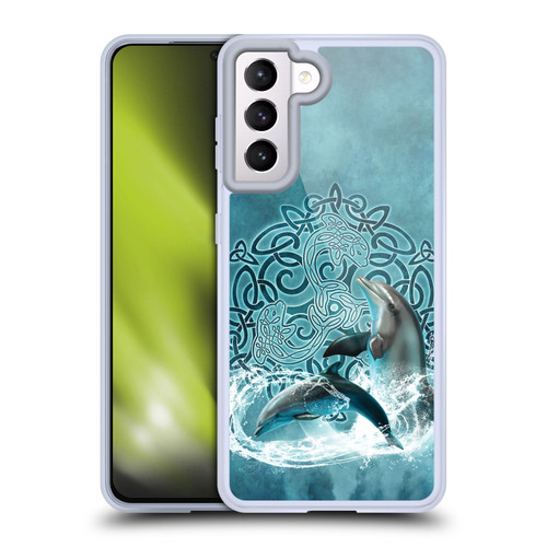 Brigid Ashwood Celtic Wisdom Dolphin Soft Gel Case for Samsung Galaxy S21 5G