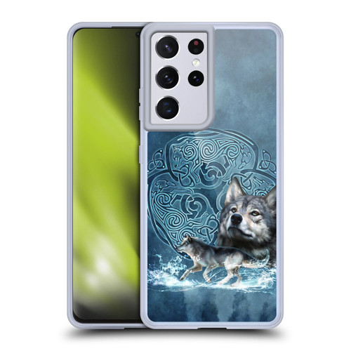 Brigid Ashwood Celtic Wisdom Wolf Soft Gel Case for Samsung Galaxy S21 Ultra 5G