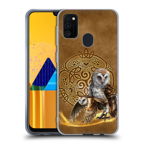 Brigid Ashwood Celtic Wisdom Owl Soft Gel Case for Samsung Galaxy M30s (2019)/M21 (2020)