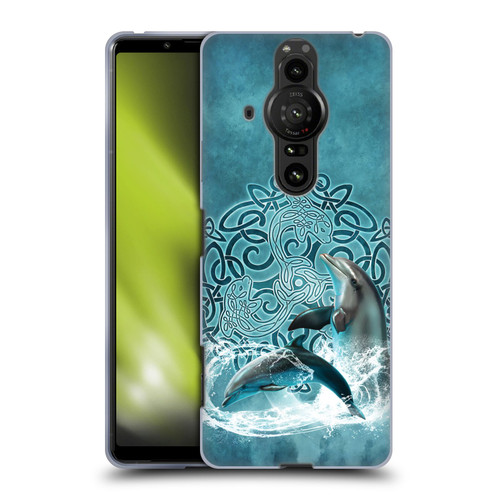 Brigid Ashwood Celtic Wisdom Dolphin Soft Gel Case for Sony Xperia Pro-I