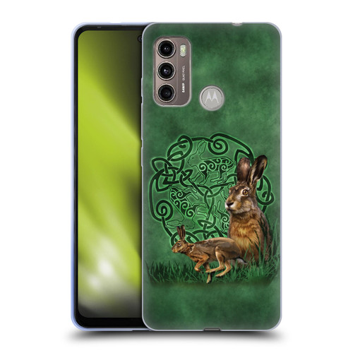 Brigid Ashwood Celtic Wisdom 2 Hare Soft Gel Case for Motorola Moto G60 / Moto G40 Fusion