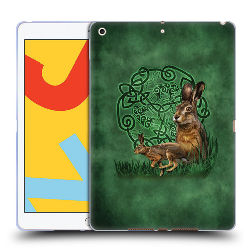Brigid Ashwood Celtic Wisdom 2 Hare Soft Gel Case for Apple iPad 10.2 2019/2020/2021