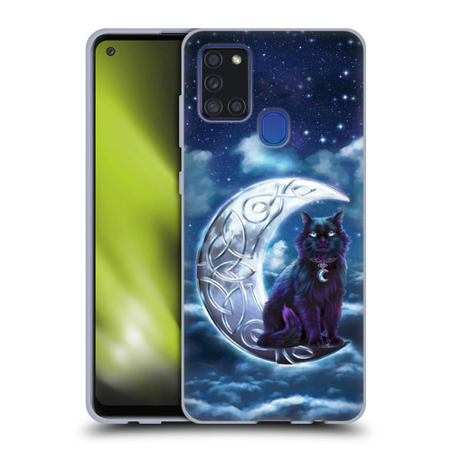 Brigid Ashwood Celtic Wisdom 2 Black Cat Soft Gel Case for Samsung Galaxy A21s (2020)