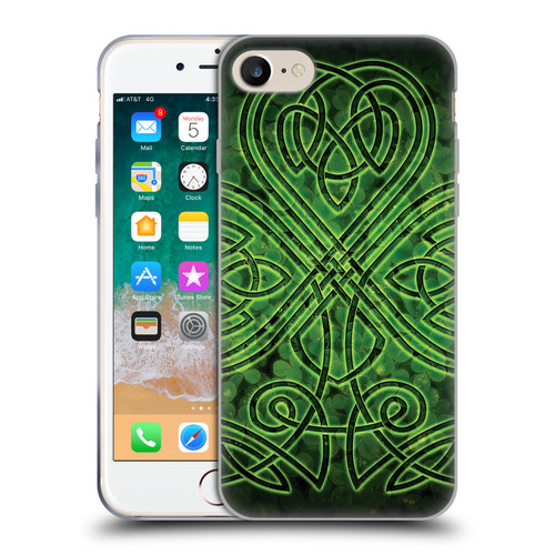 Brigid Ashwood Celtic Wisdom 3 Irish Shamrock Soft Gel Case for Apple iPhone 7 / 8 / SE 2020 & 2022