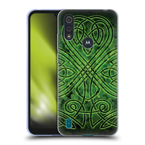 Brigid Ashwood Celtic Wisdom 3 Irish Shamrock Soft Gel Case for Motorola Moto E6s (2020)
