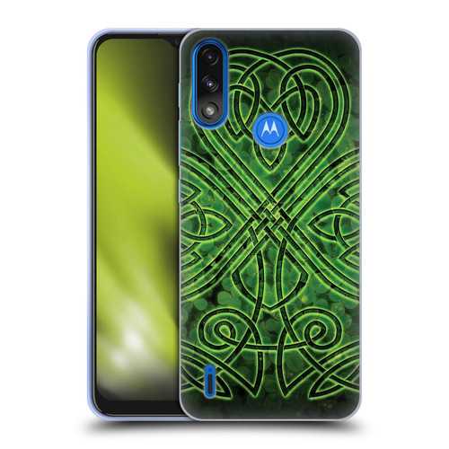 Brigid Ashwood Celtic Wisdom 3 Irish Shamrock Soft Gel Case for Motorola Moto E7 Power / Moto E7i Power